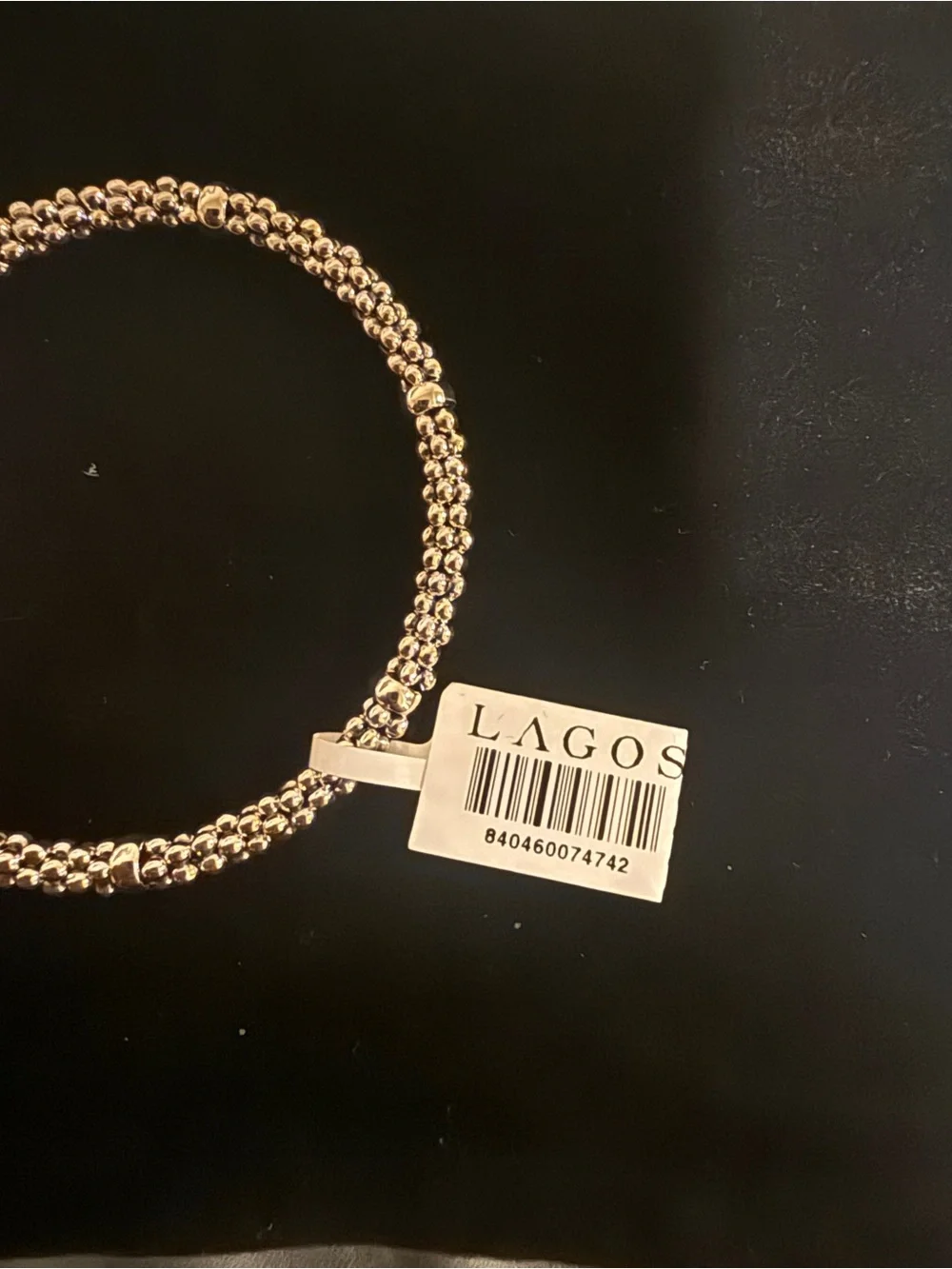 Lagos silver caviar bracelet